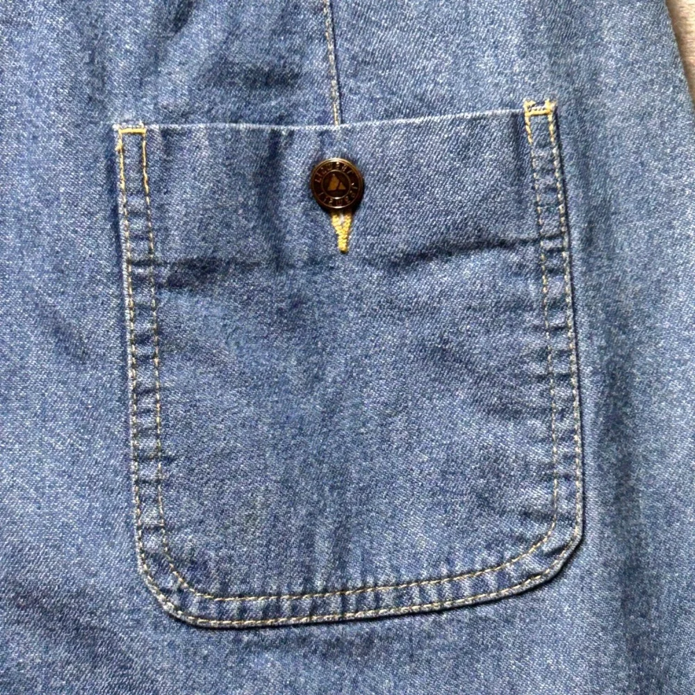 Lizwear Womens Button Front Denim A-Line Skirt Size 8‎ Blue Cotton Vintage Y2K